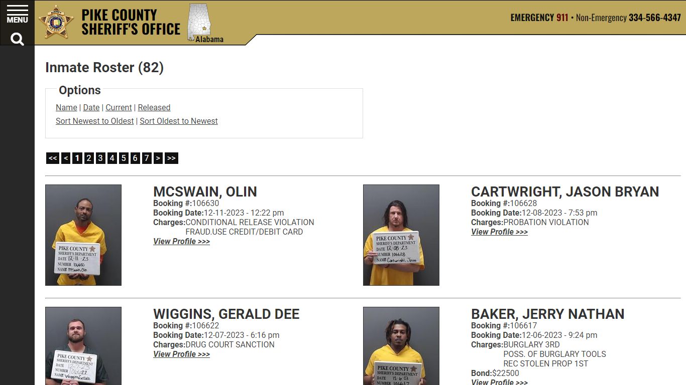 Inmate Roster - Current Inmates Booking Date Descending - Pike County ...